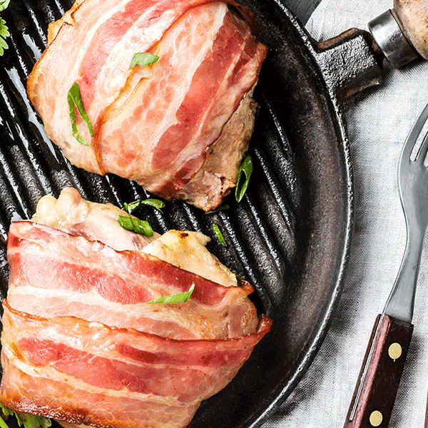 Bacon Wrapped Chicken Thighs